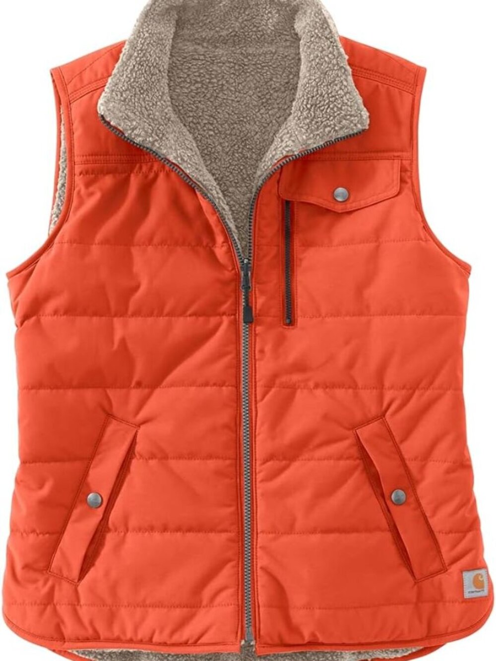 Carhartt Womens Sherpa lined Utility Vest 0V3907-W Orange RAIN DEFENDER Plus 3X